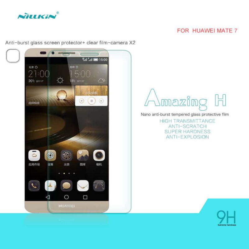 Nillkin Amazing H tempered glass screen protector for Huawei Ascend Mate 7 order from official NILLKIN store